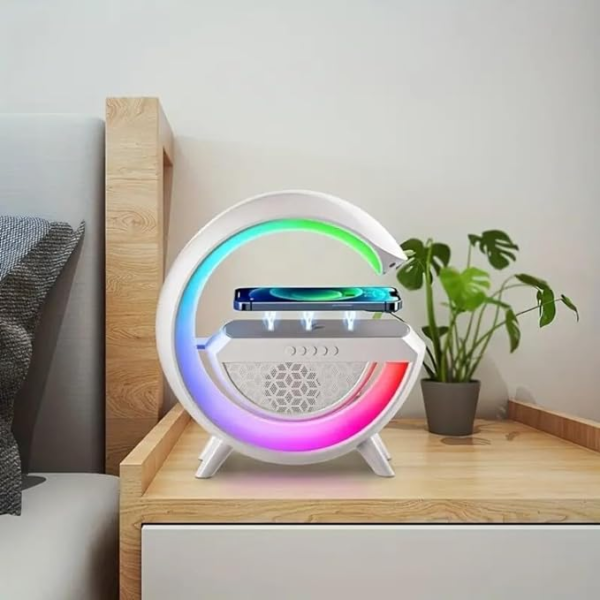 Parlante Led RGB y Cargador Wireless