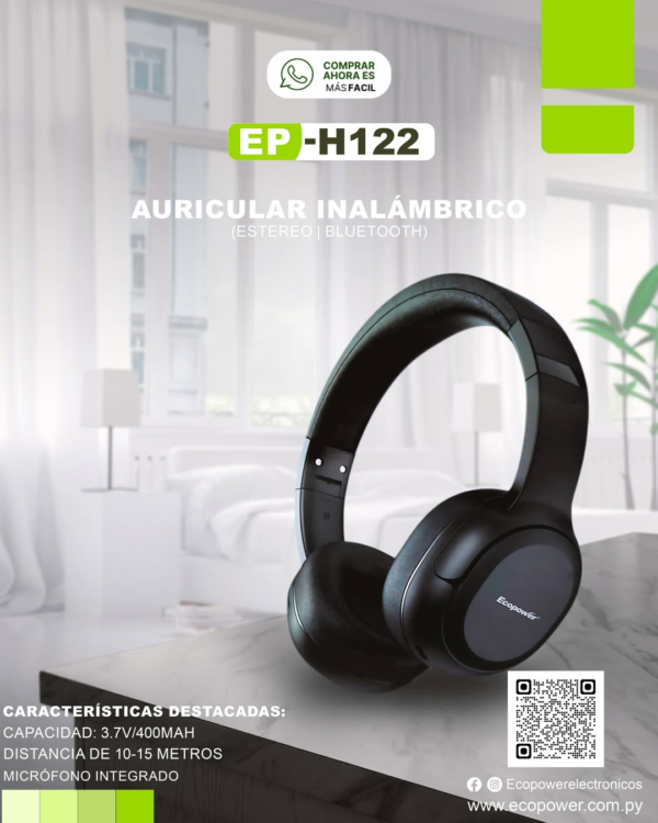 Auricular Stereo Inalambrico
